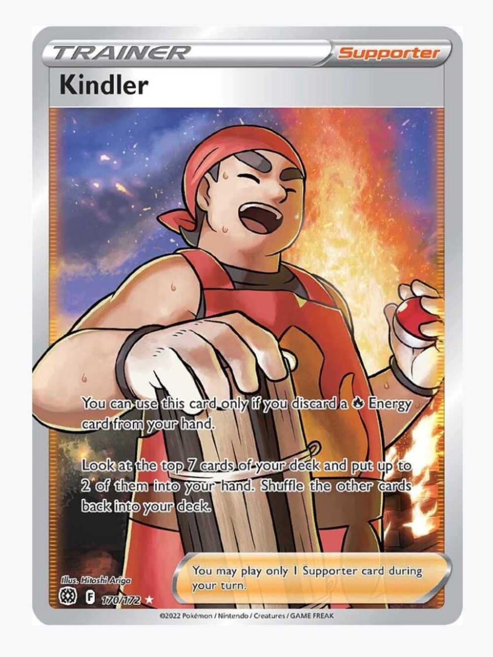 Kindler (Full Art) SWSH09: Brilliant Stars Pokemon Trading Card